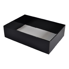 Large Gourmet Hamper Display Tray Only 25126 (Optional Outer Display Box Available) - Gloss Black (MTO)
