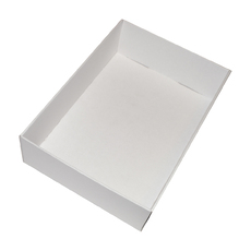 Large Gourmet Hamper Display Tray Only 25126 - Kraft White (Optional Outer Display Box Available) (MTO)