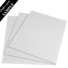 SAMPLE A3 Cardboard Sheet (297mm x 420mm x 1.5mm) - Kraft White