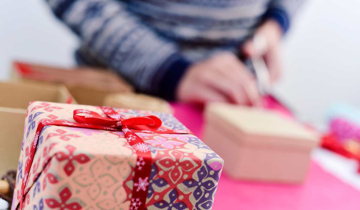 Image of how to wrap a gift box effectively