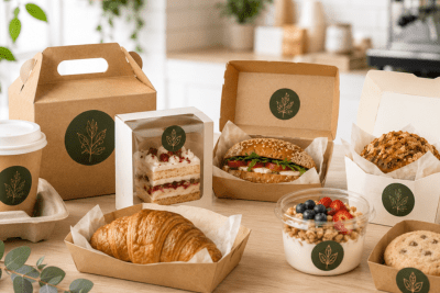 Food Packaging for Cafés, Bakeries and Counter Service - PackQueen