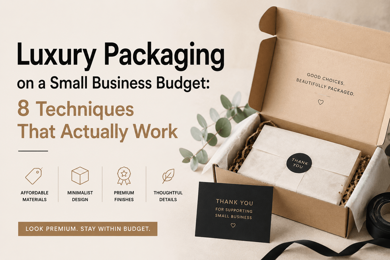 Luxury Packaging on a Small Business Budget: 8 Techniques That Actually Work - PackQueen