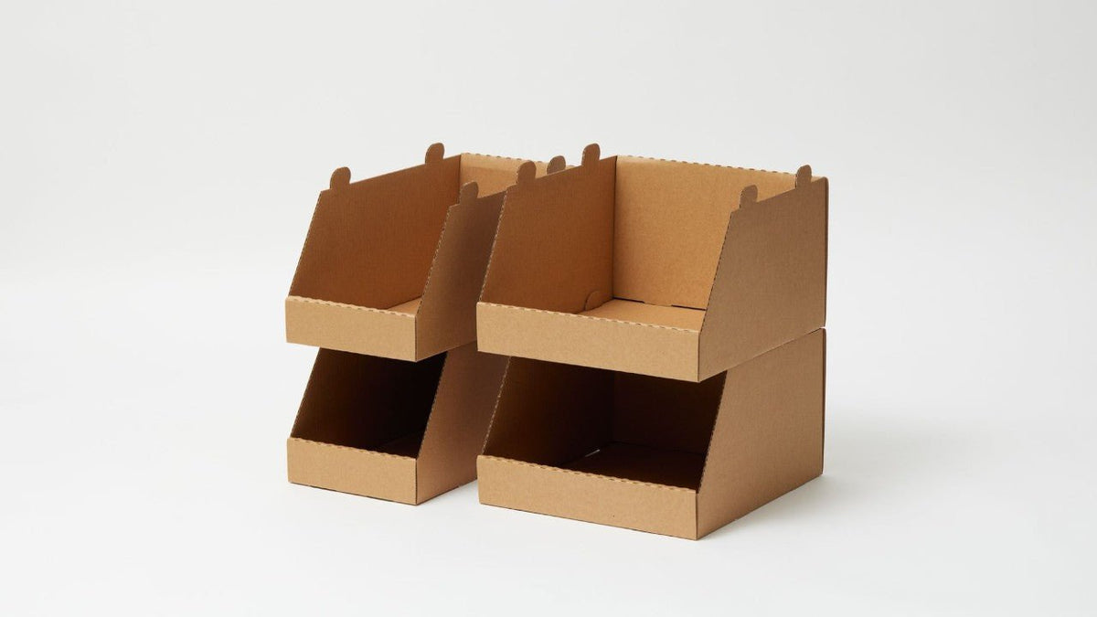 Stackable Packing Containers Stackable Storage Containers | Cardboard Boxes, Trays, Pick Bins