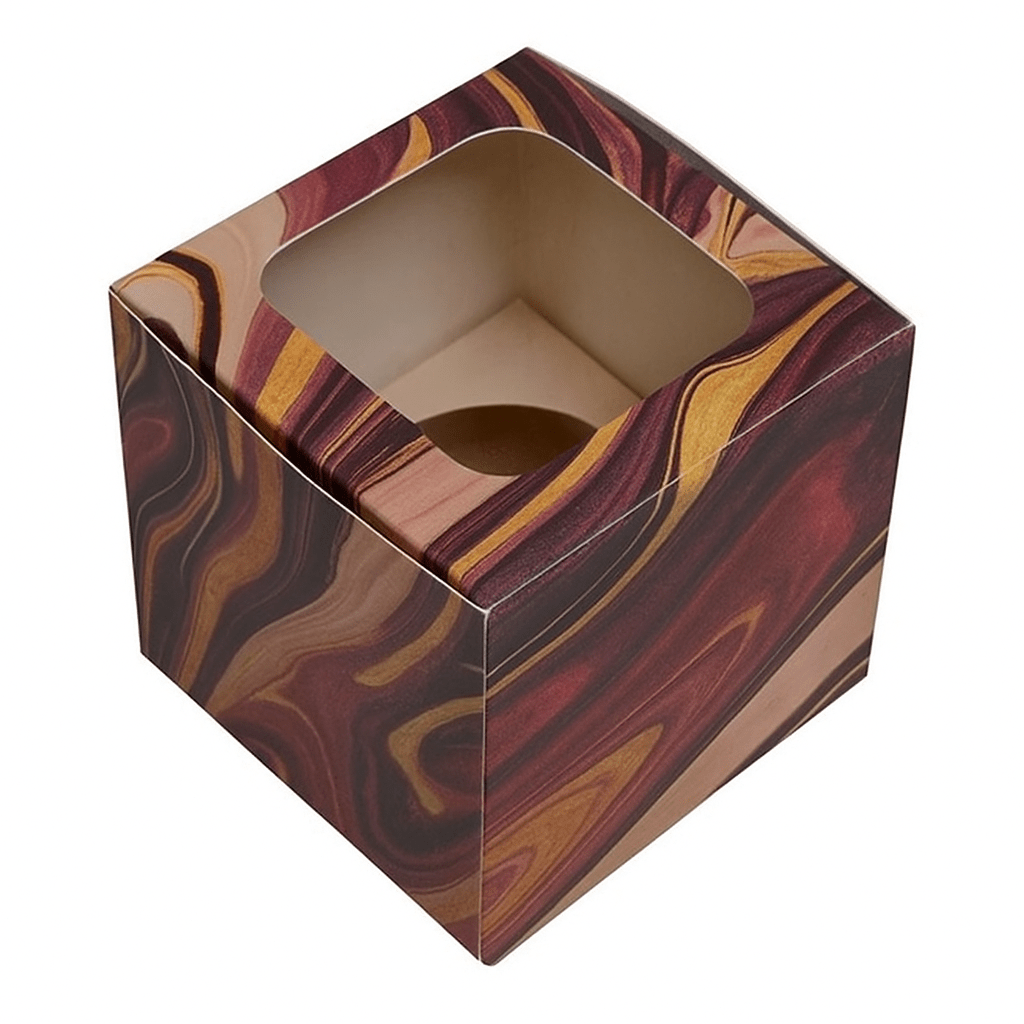 1 Cupcake Box with removable insert - Paperboard (285gsm) - PackQueen