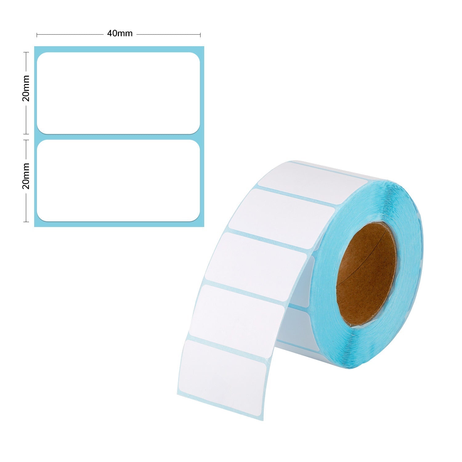 10 Rolls - Thermal Shipping Label Roll 40mm x 20mm (1000 labels per roll) - PackQueen