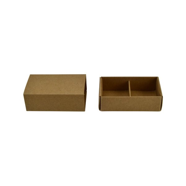 2 Pack Chocolate Box (Slide over cover) - Paperboard (285gsm) - PackQueen