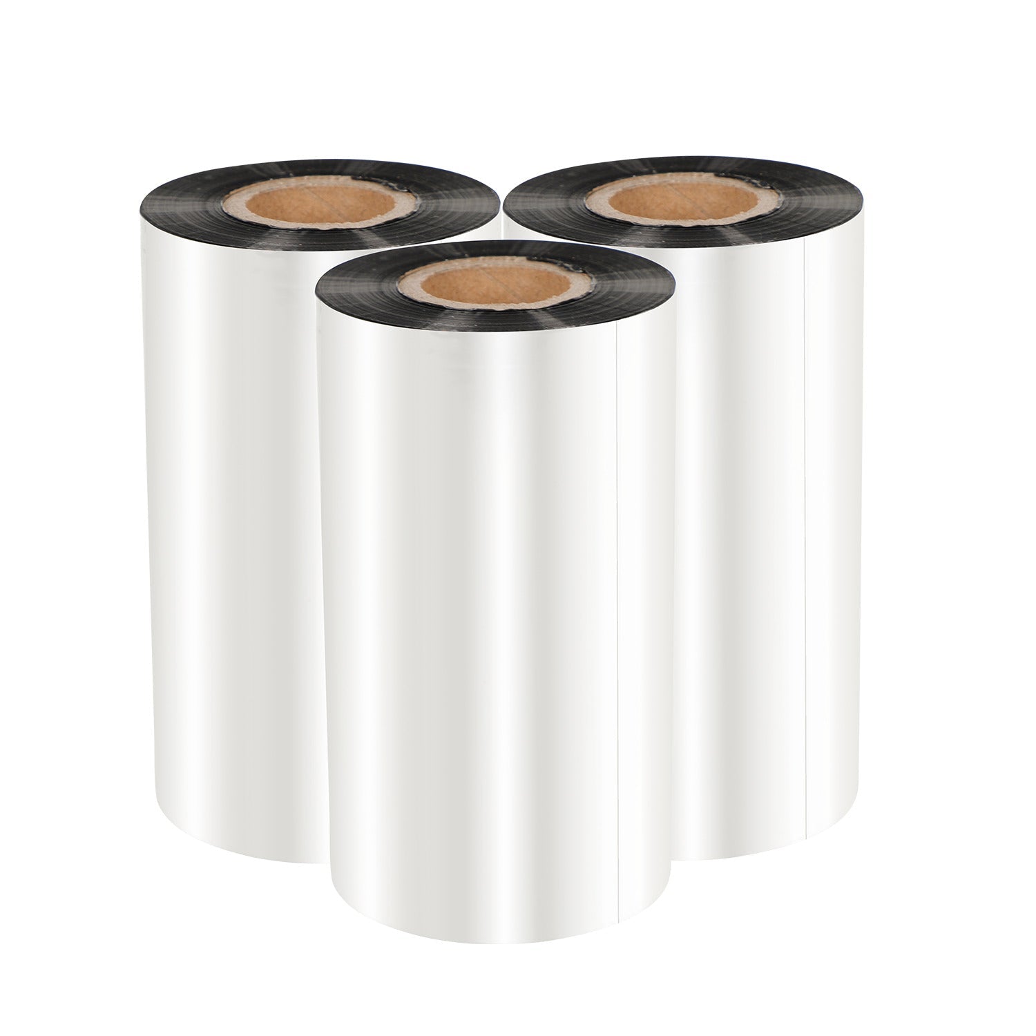 20 Rolls - Wax/Resin Black Thermal Transfer Ribbon 110mm x 300m - PackQueen