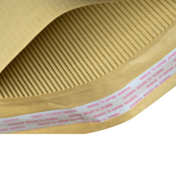 220 x 150mm - Kraft Brown Corrugated Padded Mailer with Peal & Seal Closure [100% Recyclable] - PackQueen