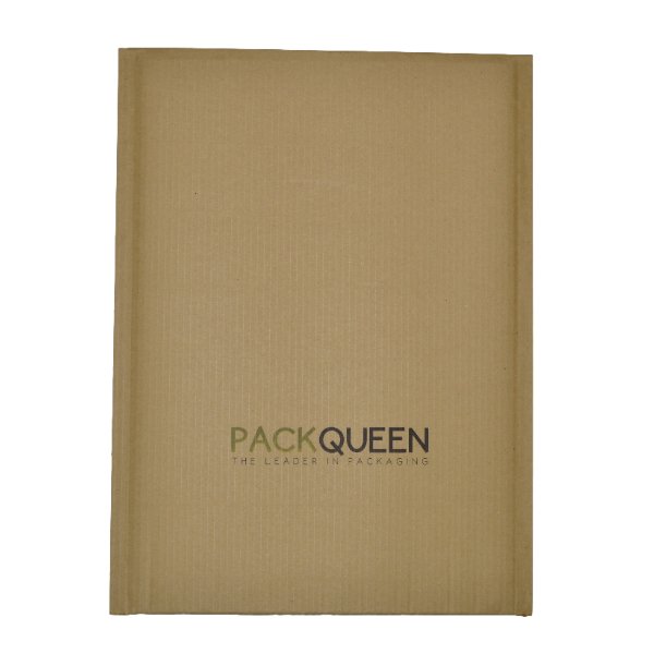 220 x 150mm - Kraft Brown Corrugated Padded Mailer with Peal & Seal Closure [100% Recyclable] - PackQueen