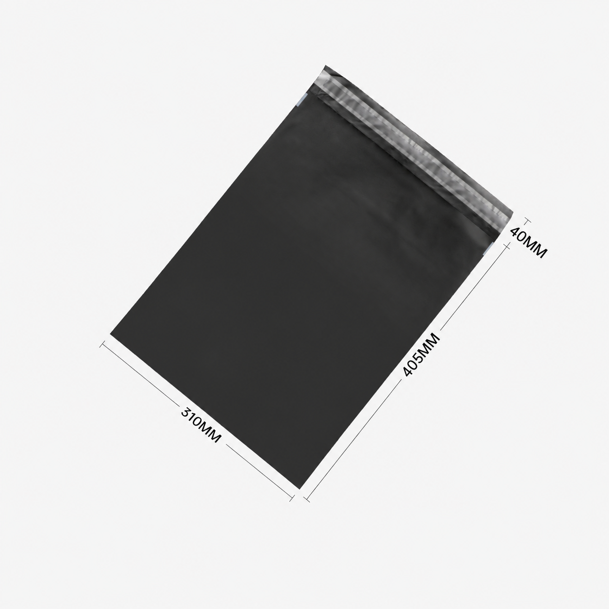 Black Compostable Courier Satchels - 4 Sizes
