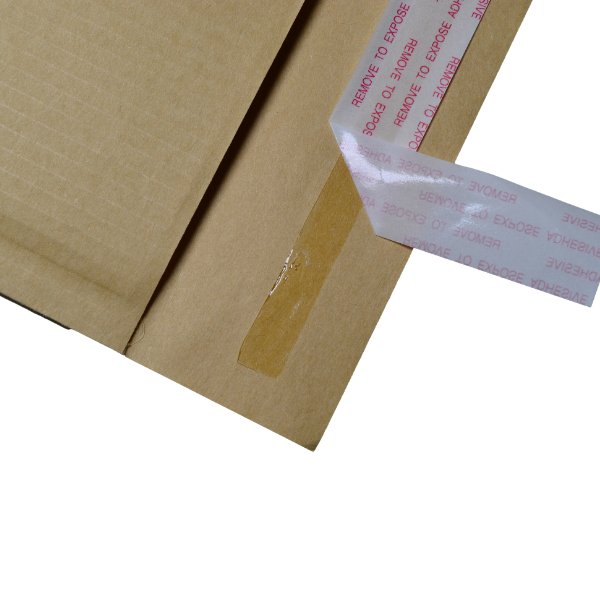 345 x 240mm - Kraft Brown Corrugated Padded Mailer with Peal & Seal Closure [100% Recyclable] - PackQueen