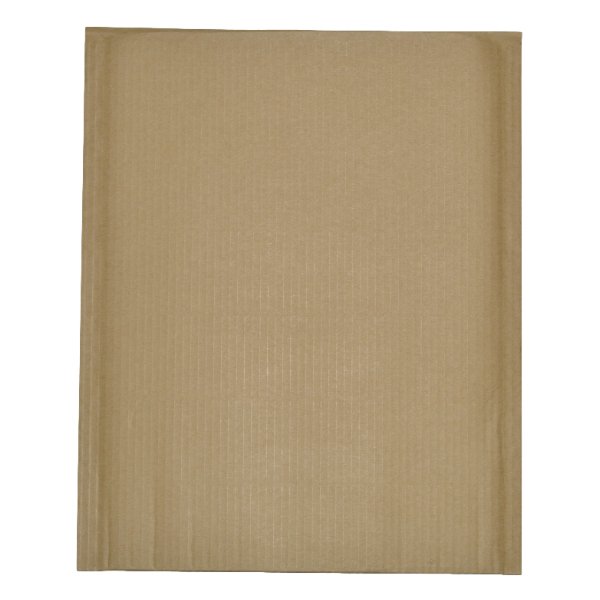 380 x 265mm - Kraft Brown Corrugated Padded Mailer with Peal & Seal Closure [100% Recyclable] - PackQueen
