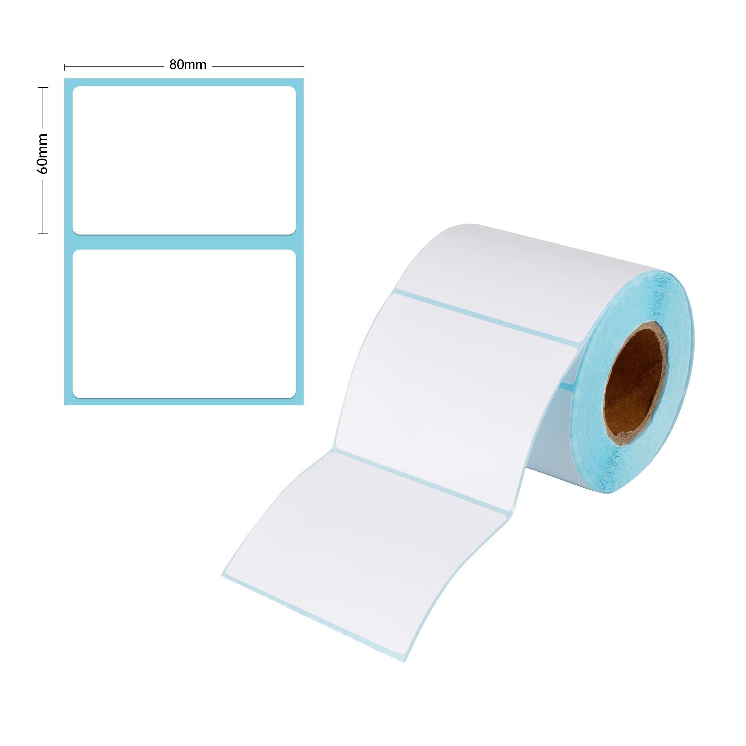 5 Rolls - Thermal Shipping Label Roll 80mm x 60mm (500 labels per roll) - PackQueen