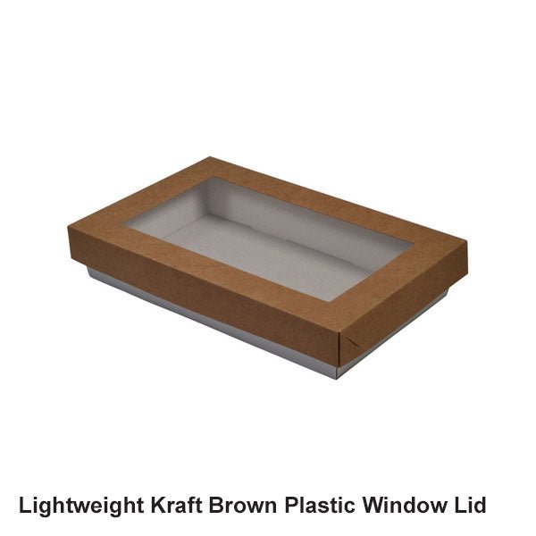 50mm High Small Rectangle Catering Tray - with optional clear lid (Lid purchased separately) - PackQueen