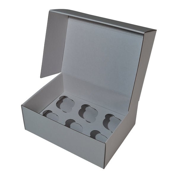 6 Cupcake Box Mailer 28856 with Optional Insert (Please see 700-28858-6) (MTO) - PackQueen