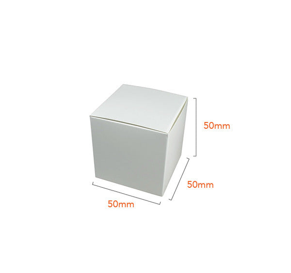 One Piece Cube Box 50mm - Paperboard (285gsm)