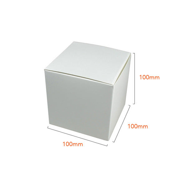 One Piece Cube Box 100mm - Paperboard (285gsm)