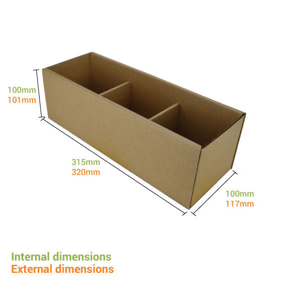 Pick Bin Box & Part Box 17978 (One Piece Self Locking Cardboard Storage Box)