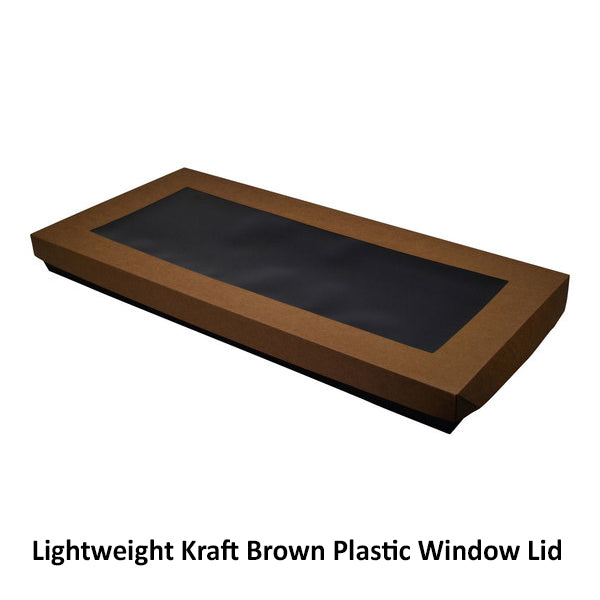 50mm High Large Rectangle Catering Tray - with optional clear lid (Lid purchased separately)