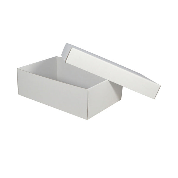 Two Piece Cardboard Shoe Box - 100mm High (Base & Lid)