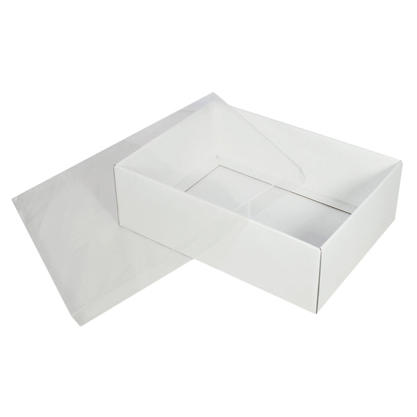 A4 Cardboard Gift Box with Clear Lid - 100mm High