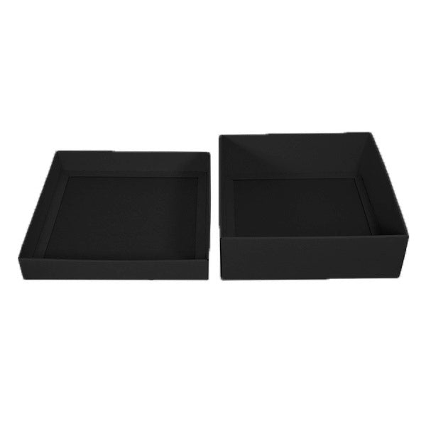 Two Piece 300mm Square Cardboard Gift Box - 100mm High