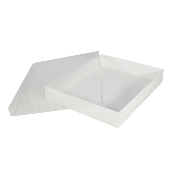Slim Line A4 Gift Box with Clear Lid - Paperboard (285gsm) (Base & Clear Lid)