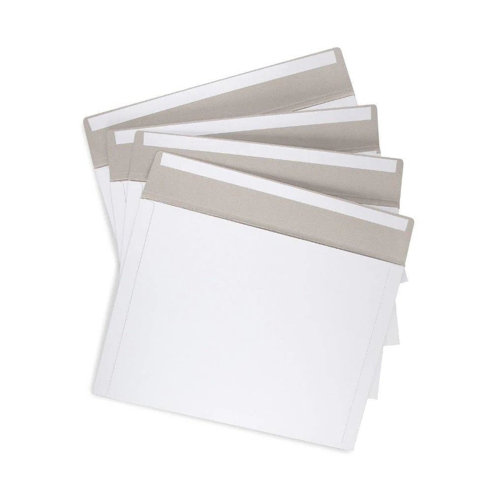 700gsm White Semi Gloss Rigid Envelopes with Peal & Seal Strip - PackQueen
