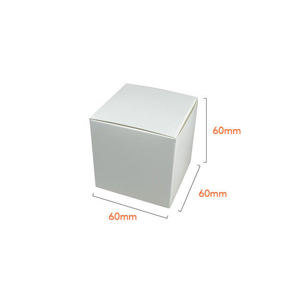 One Piece Cube Box 60mm - Paperboard (285gsm)