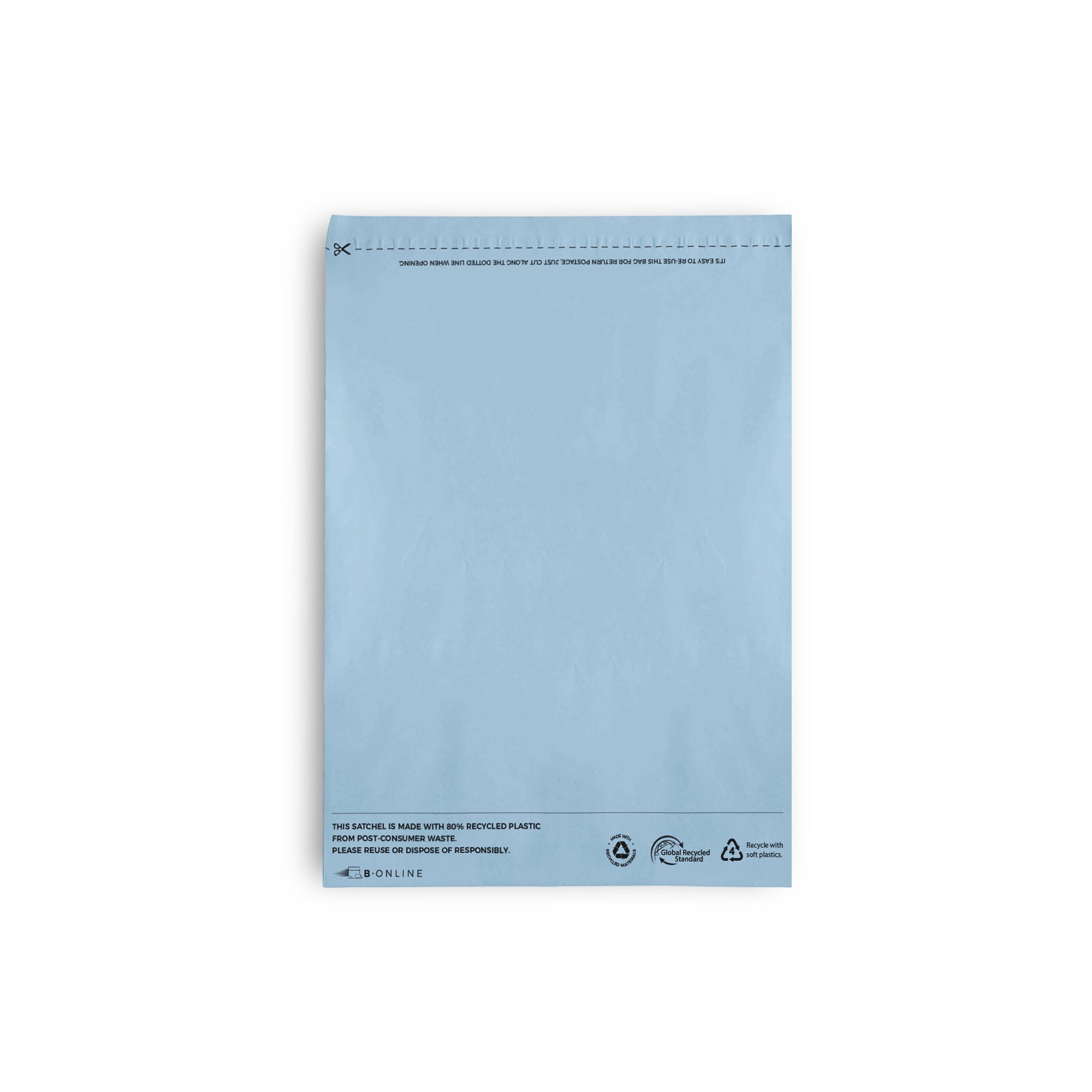 80% Recycled Plastic Courier Mailing Bags - 4 Sizes, 5 Colours - PackQueen