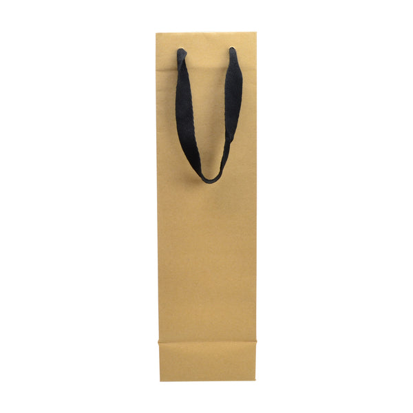 Single Deluxe - Paper Wine Bag Kraft Brown - 100 PACK