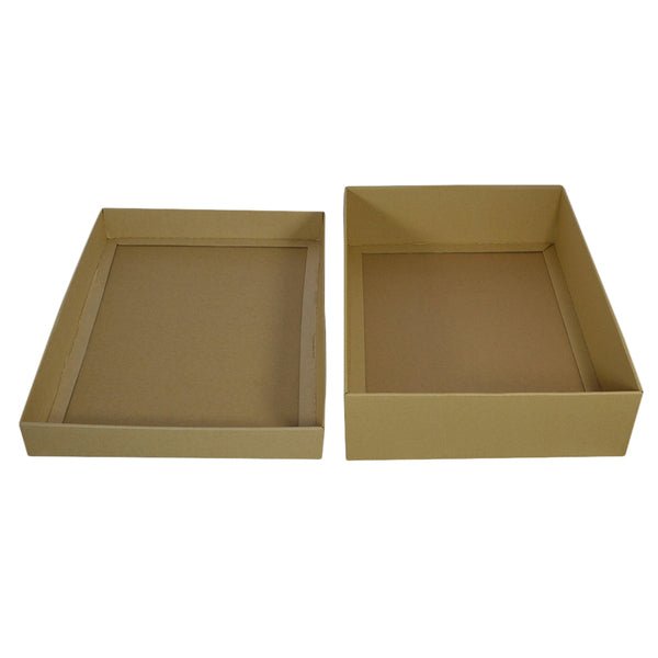 A3 Two Piece Cardboard Gift Box - 100mm High - PackQueen