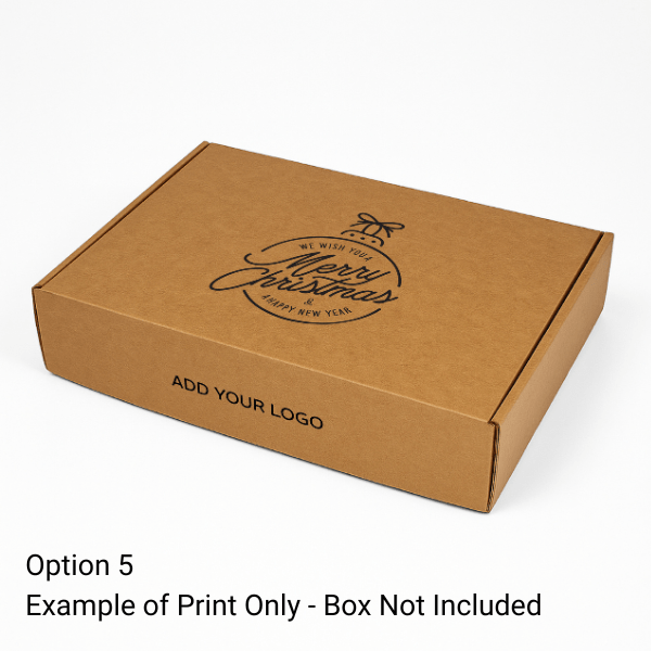 Add Merry Christmas Print to Your Packaging (Box or Gift Bag Purchased Separately) - PackQueen