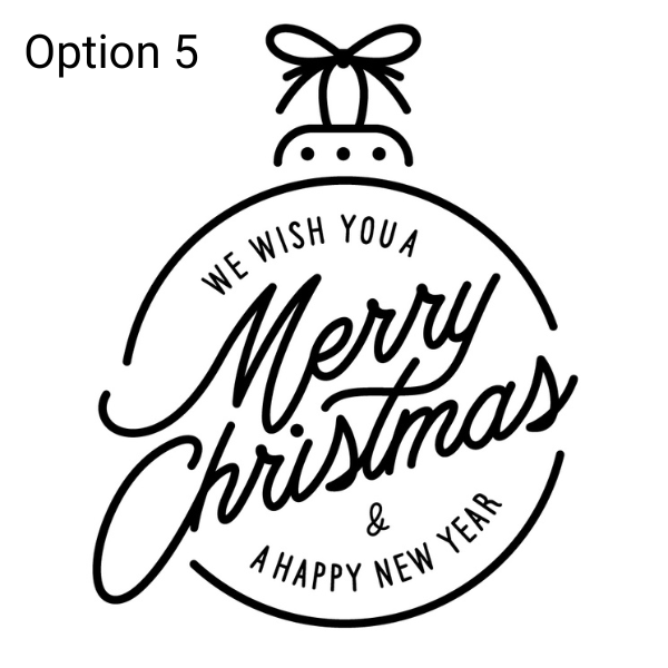 Add Merry Christmas Print to Your Packaging (Box or Gift Bag Purchased Separately) - PackQueen