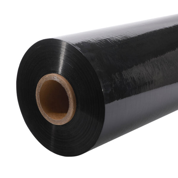Black Machine Stretch Wrap Film 500mm 15kg 23um - PackQueen