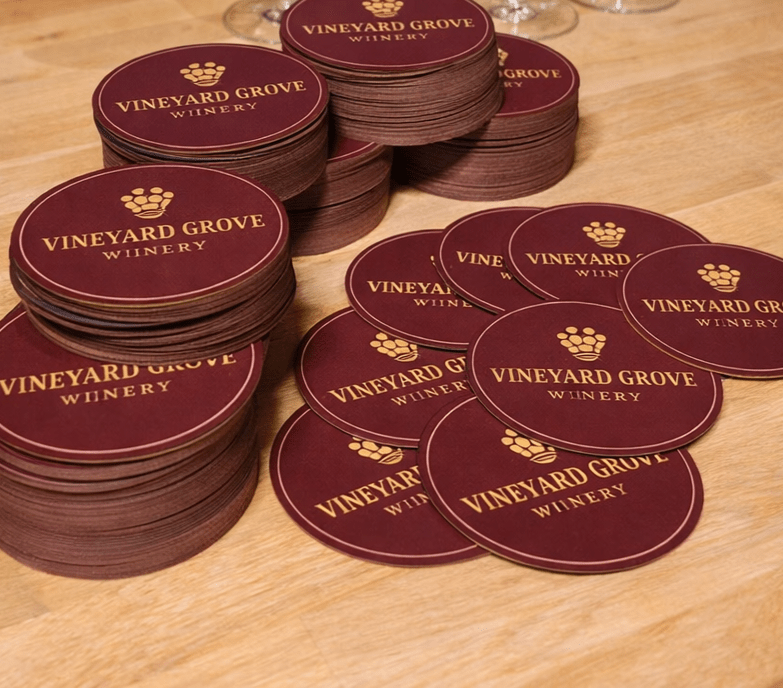 Branded Custom Printed Coaster (95 x 95mm – 350gsm) - PackQueen