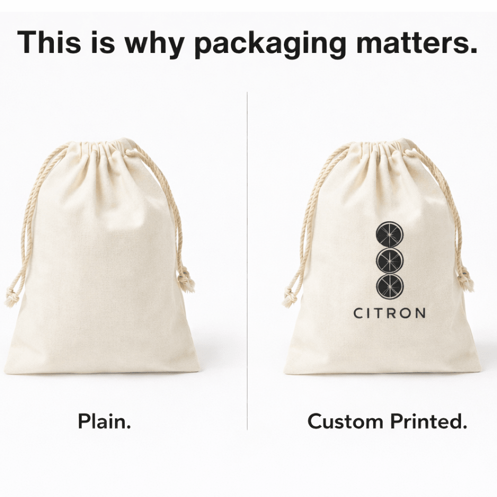 Calico Drawstring Bags – Plain or Custom Printed - PackQueen