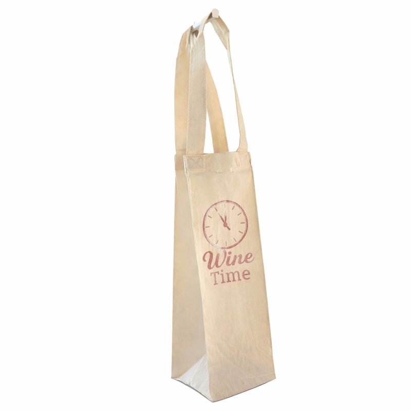 Calico Wine Tote Bags 100% Certified Organic Cotton (Plain or Printed) - PackQueen