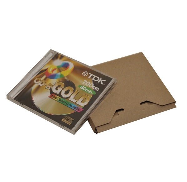 CD One Piece Postage & Mailing Box - PackQueen