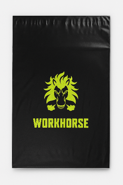 Custom Plastic Courier Mailer Bags - 4 Sizes - 12 Colours (50% Recycled Materials) - PackQueen