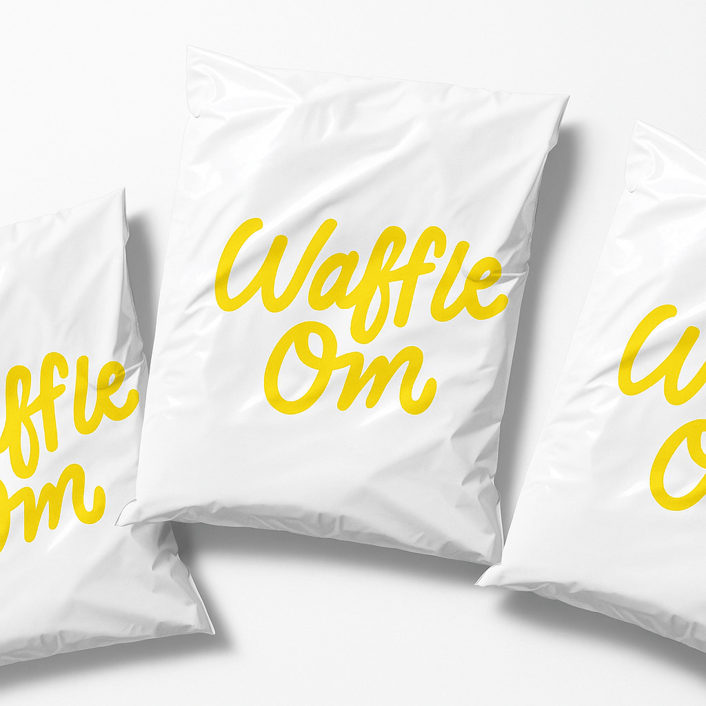 Custom Printed 80% Recycled Plastic or Home Compostable Courier Mailing Bags - 4 Sizes - PackQueen