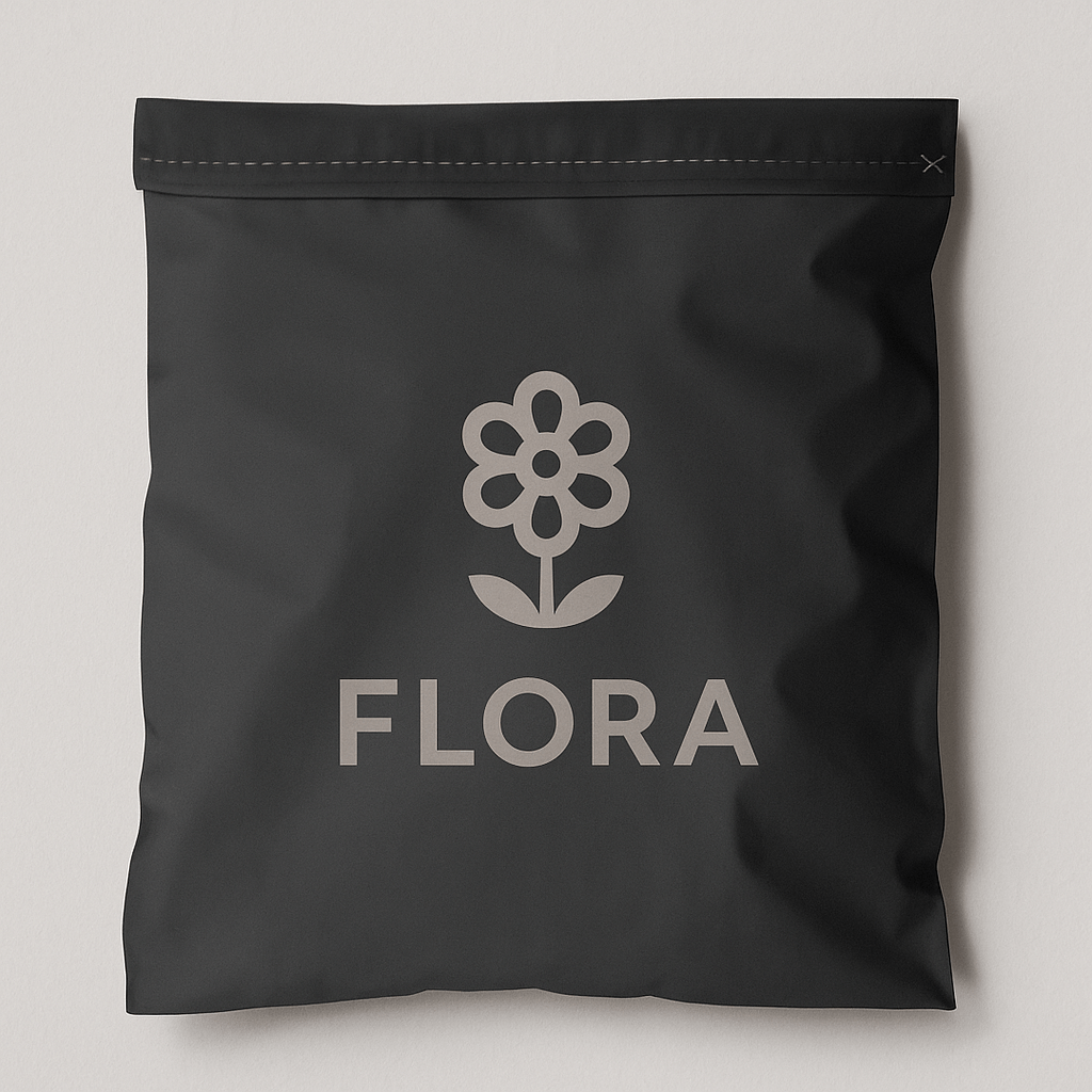 Custom Printed 80% Recycled Plastic or Home Compostable Courier Mailing Bags - 4 Sizes - PackQueen