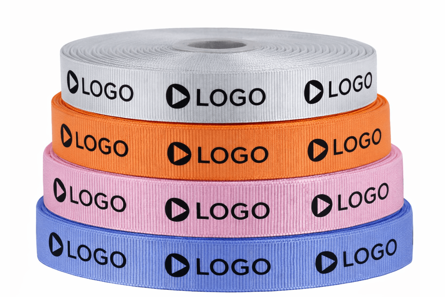 Custom Ribbon Satin Ribbon or Grossgrain - One Colour OR CMYK Custom Print (Single Sided) on 90m roll - PackQueen