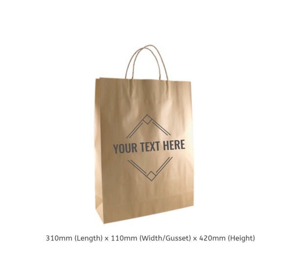 Full Colour Kraft Gift Bag - PackQueen