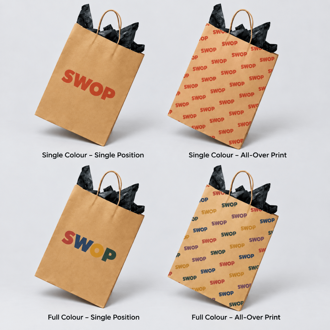 Full Colour Kraft Gift Bag - PackQueen