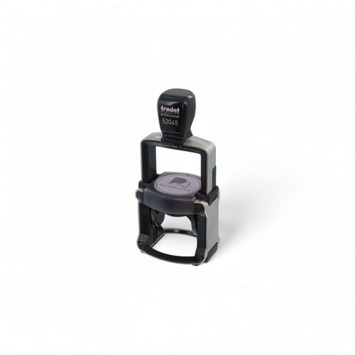 Heavy Duty Self Inking Stamp - Up to 5 Lines of Custom Text or Add Your Own Brand Logo - PackQueen
