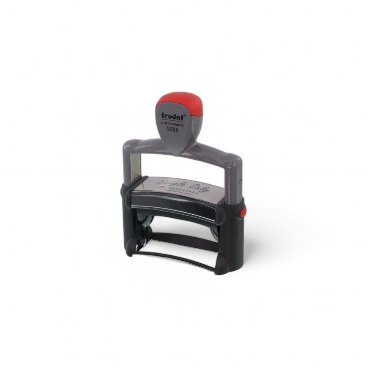 Heavy Duty Self Inking Stamp - Up to 5 Lines of Custom Text or Add Your Own Brand Logo - PackQueen