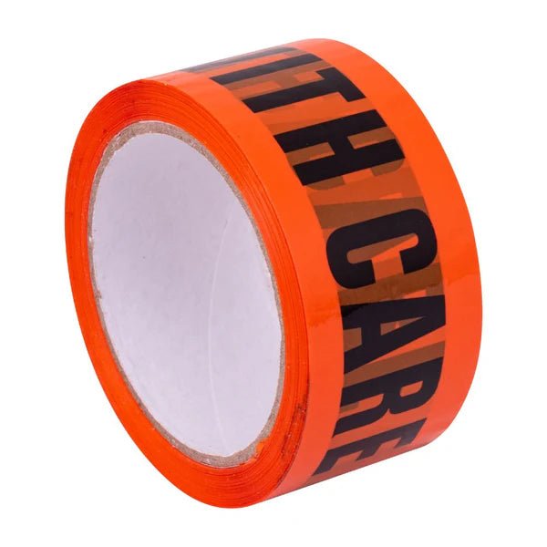 Medium Applications Printed Handle with Care Tape 48mm x 66meters - PackQueen