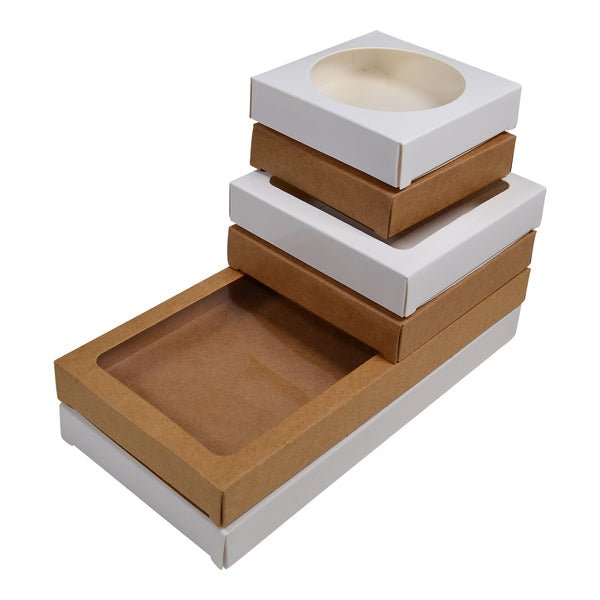 One Cookie Box - One Piece Box with Clear Window - Paperboard - PackQueen