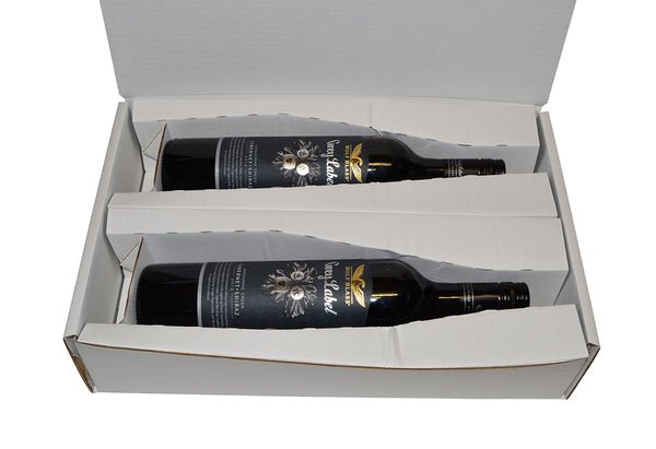 One Piece Heavy Duty Double Wine Postage Box (Inserts sold separately 24988) - PackQueen